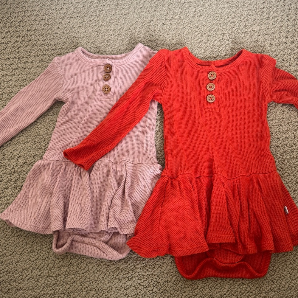 Posh Peanut Pink and Red Bodysuits